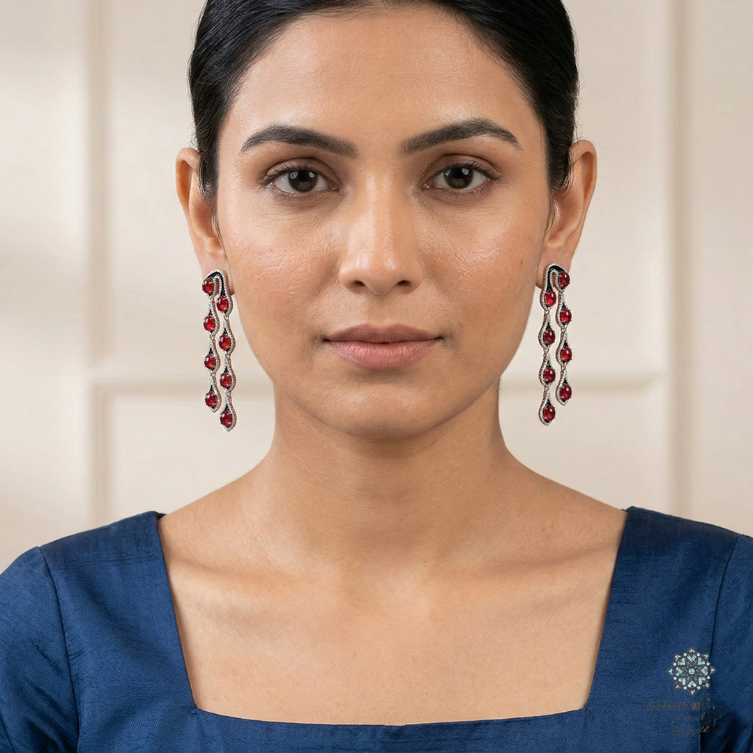 Sleek Two layer Earrings