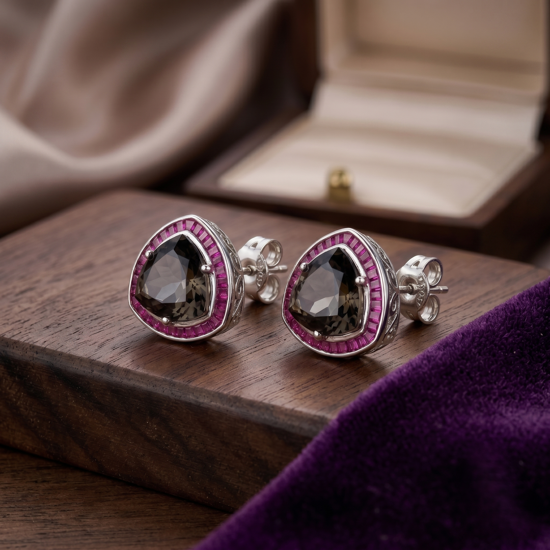 Tri Swarovski Studs