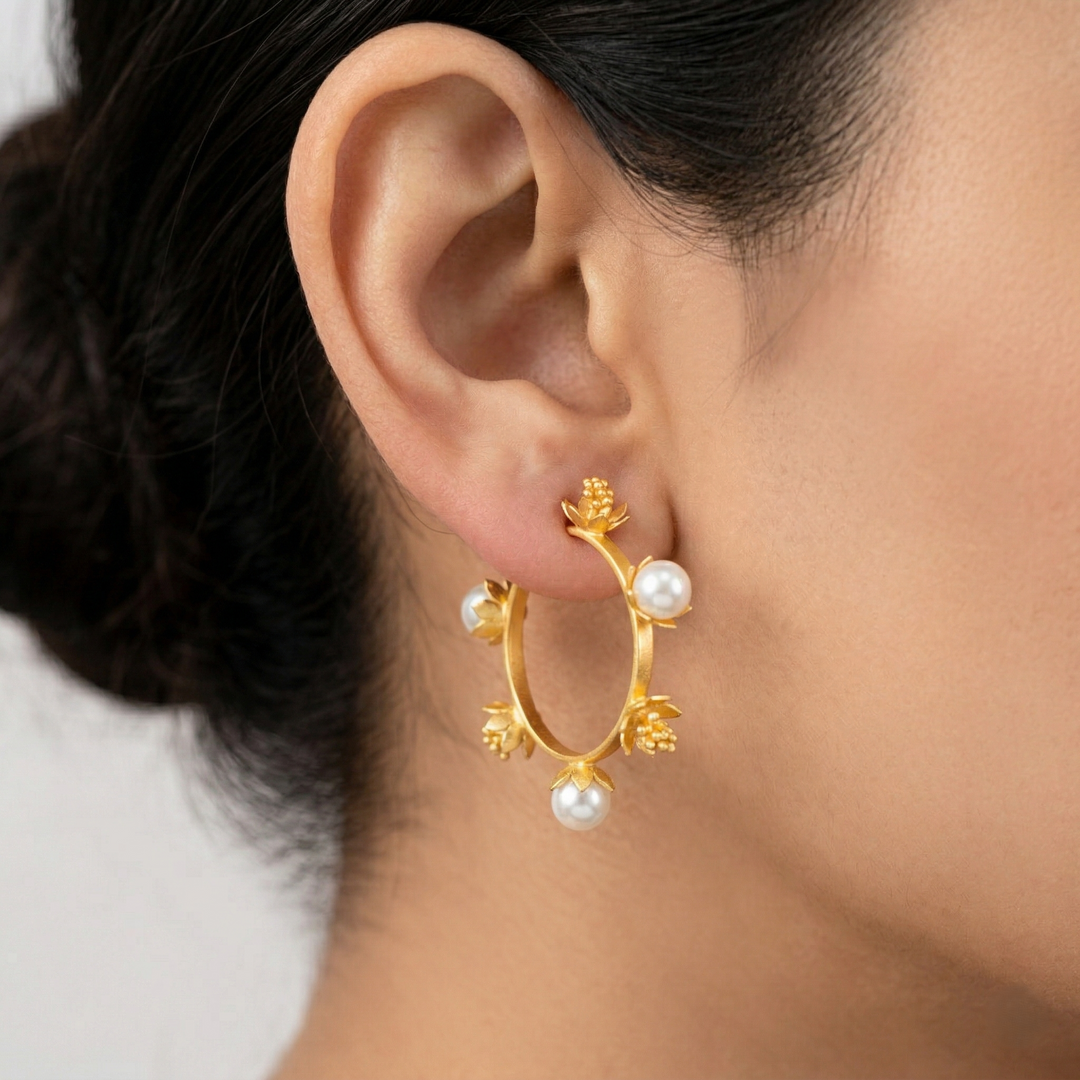 Pearl Hoops