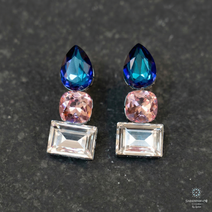 Tri Stone Studs