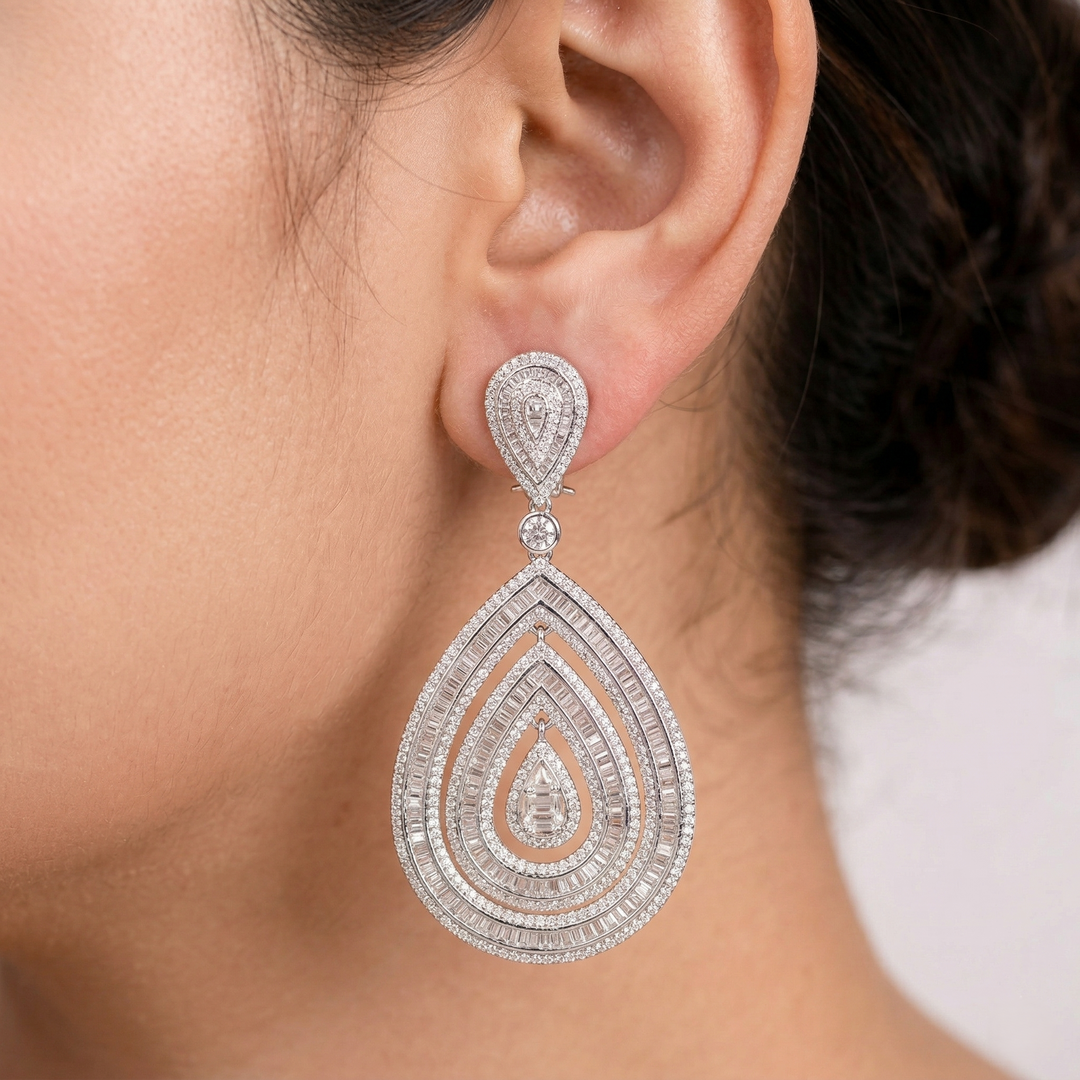 Illusion Settings Earrings