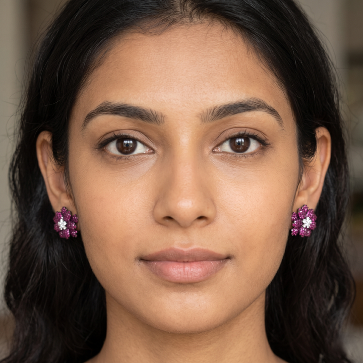Flower Invisible Studs