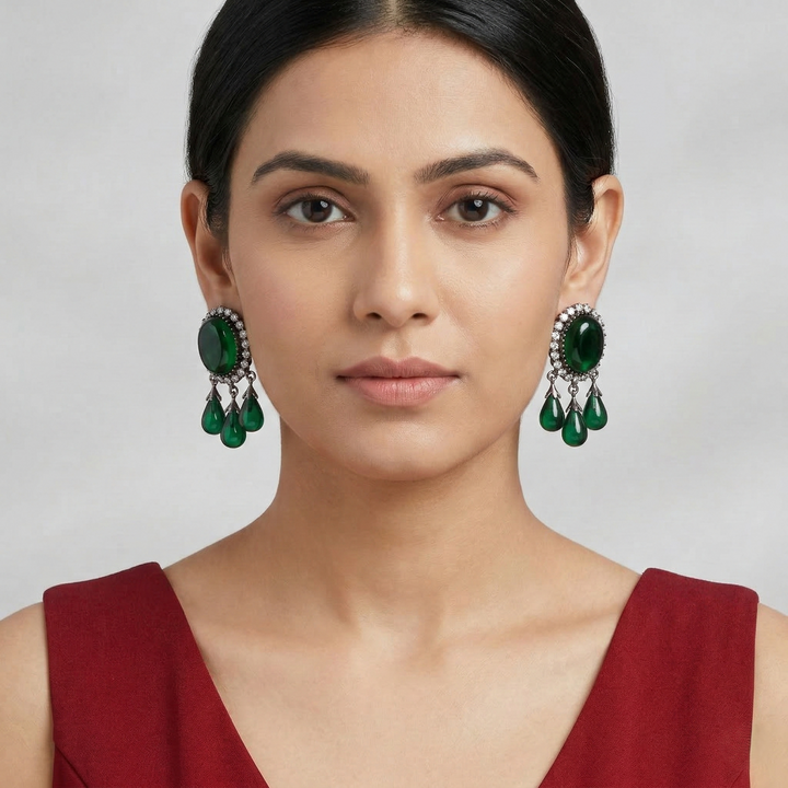 Stone Drop Earrings