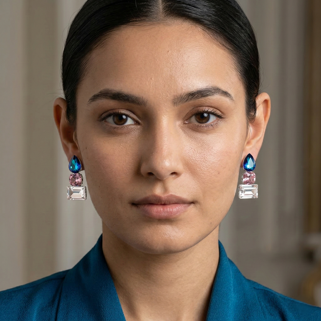 Tri Stone Studs