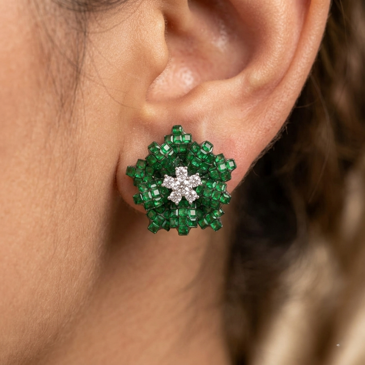 Flower Invisible Studs