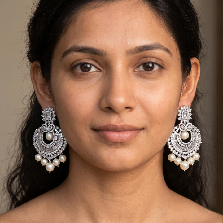 Pearl Drop Chandbali
