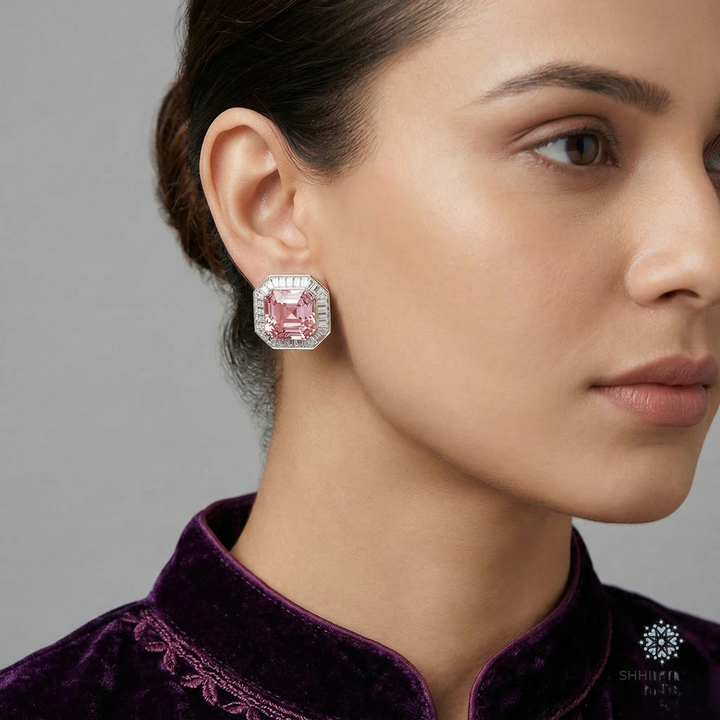 Pink Swarovski Studs