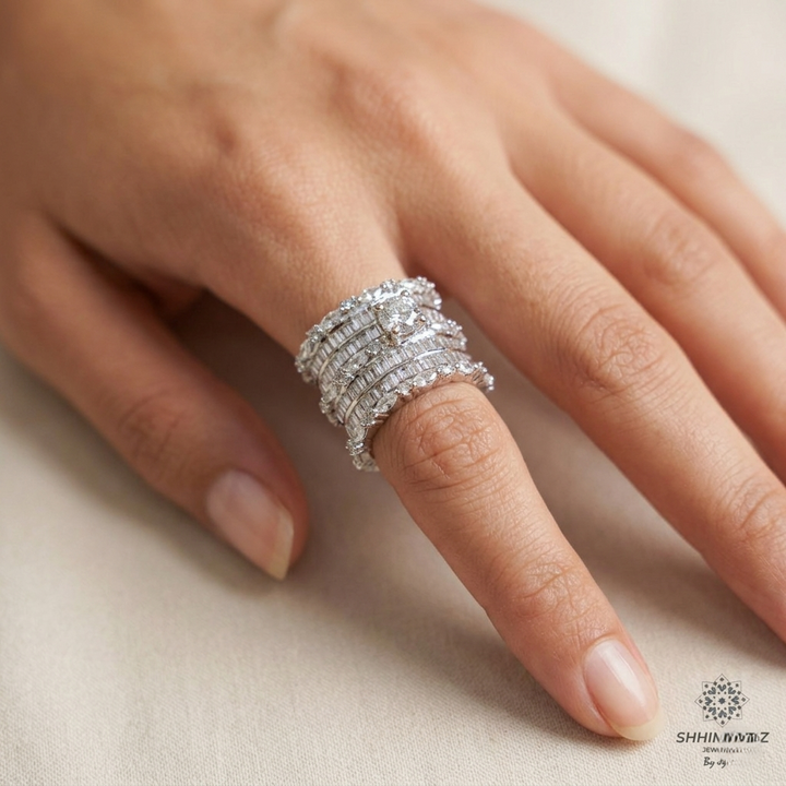 Broad Baugette Ring .